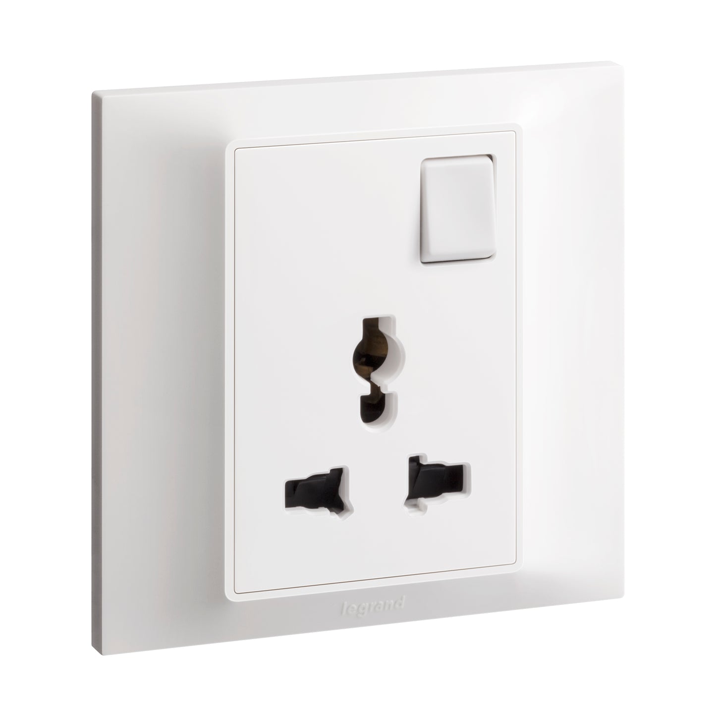 BELANKO S - 1 GANG MULTISTANDARD SWITCHED SOCKET OUTLET - WHITE