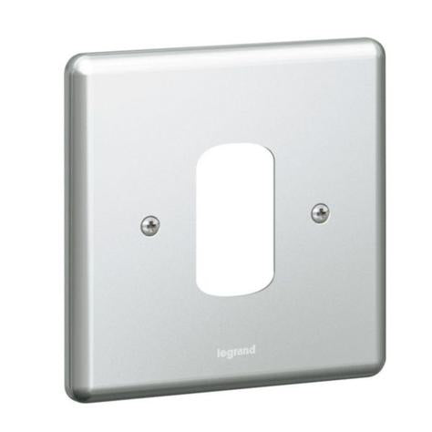 SYNERGY - FRONT PLATE - FOR 1 GRID MODULE - 1 GANG - METALCLAD