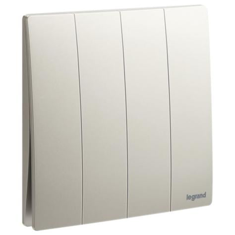 MALLIA SENSES - 4 GANG 2 WAY SWITCH 16AX - CHAMPAGNE