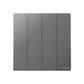 MALLIA SENSES - 4 GANG 2 WAY SWITCH 16AX - DARK SILVER