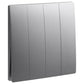 MALLIA SENSES - 4 GANG 2 WAY SWITCH 16AX - DARK SILVER