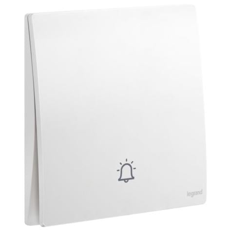 MALLIA SENSES - 1 GANG PUSH-BUTTON 10A WITH BELL MARKING - MATT WHITE