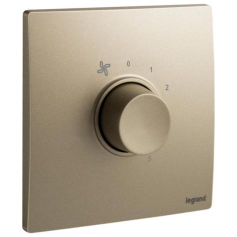MALLIA SENSES - 1 GANG 100 WATTS - 5 SPEEDS FAN CONTROLLER - 230 VOLTS - DARK BRONZE