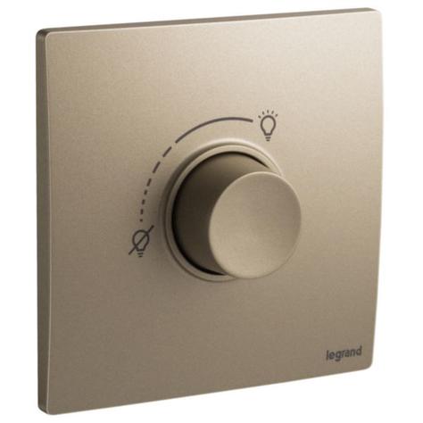 MALLIA SENSES - 1 GANG 5 TO 300 WATTS -INCANDESCENT OR 5 TO 75 WATTS LED DIMMER -100 - 230 VOLTS - 50/60 HZ - DARK BRONZE