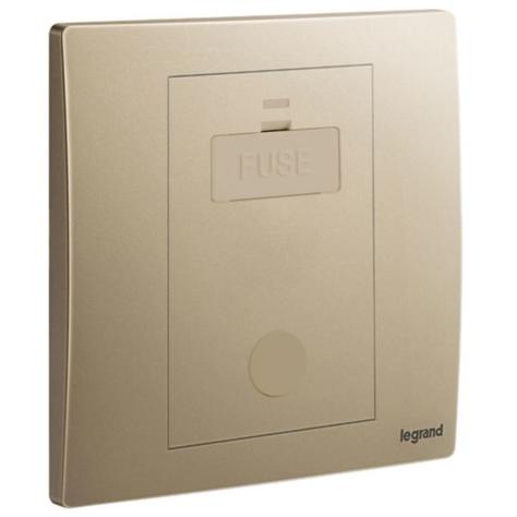 MALLIA SENSES - 1 GANG UNSWITCHED FUSED CONNECTION UNIT WITH CORD OUTLET - 13A - DARK BRONZE