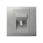 MALLIA SENSES - 1 GANG "F" TYPE TERMINAL TV SOCKET OUTLET - BRUSHED ALUMINIUM