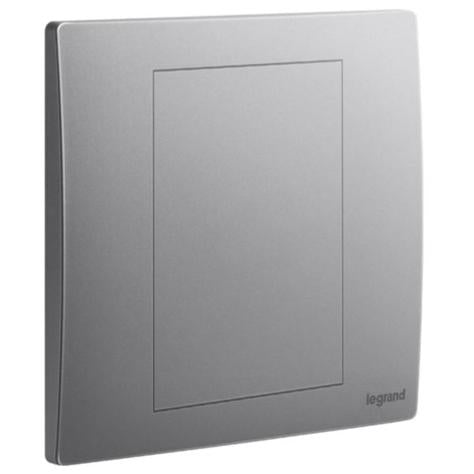 MALLIA SENSES - 1 GANG BLANKING PLATE - DARK SILVER
