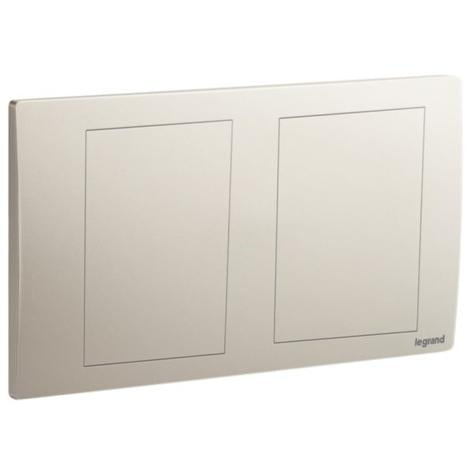 MALLIA SENSES - 2 GANG BLANKING PLATE - CHAMPAGNE