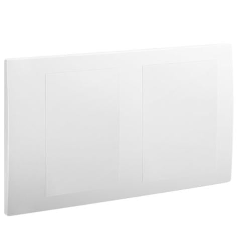 MALLIA SENSES - 2 GANG BLANKING PLATE - MATT WHITE