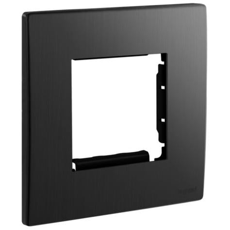 MALLIA SENSES - 1 GANG 2 MODULES ARTEOR MECHANISMS ADAPTER - BRUSHED BLACK
