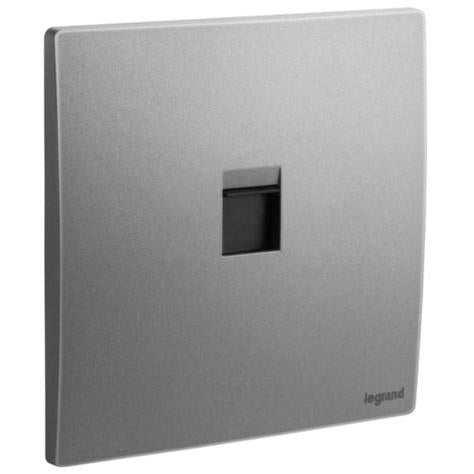 MALLIA SENSES - 1 GANG KEYSTONE ADAPTER - DARK SILVER