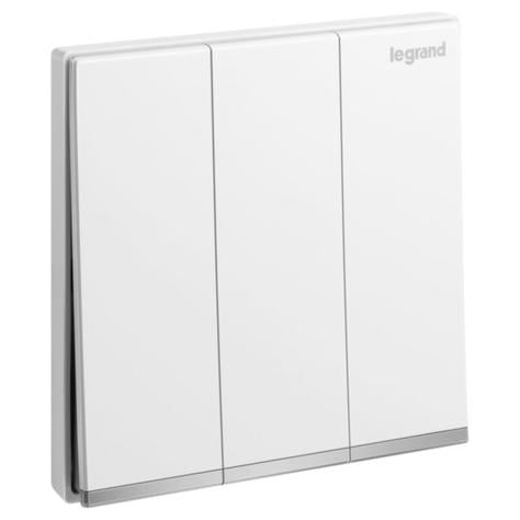 GALION - 3 GANGS 1 WAY SWITCH 16AX - WHITE