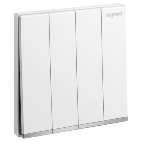 GALION - 4 GANGS 1 WAY SWITCH 16AX - WHITE