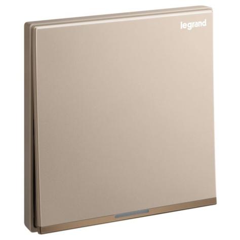 GALION - 1 GANG 1 WAY DOUBLE POLE SWITCH 20A WITH AMBER LED POWER INDICATOR AND EARTH TERMINAL - ROSE GOLD