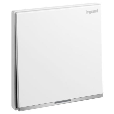 GALION - 1 GANG 1 WAY DOUBLE POLE SWITCH 20A WITH AMBER LED POWER INDICATOR AND EARTH TERMINAL - WHITE