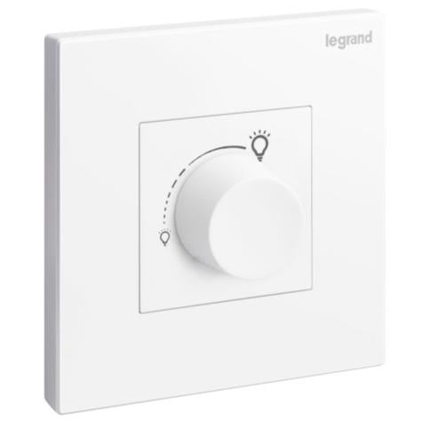 GALION - 1 GANG 5 TO 300 WATTS -INCANDESCENT OR 5 TO 75 WATTS LED ROTARY DIMMER -100-240 VOLTS - 50/60 HZ -WHITE