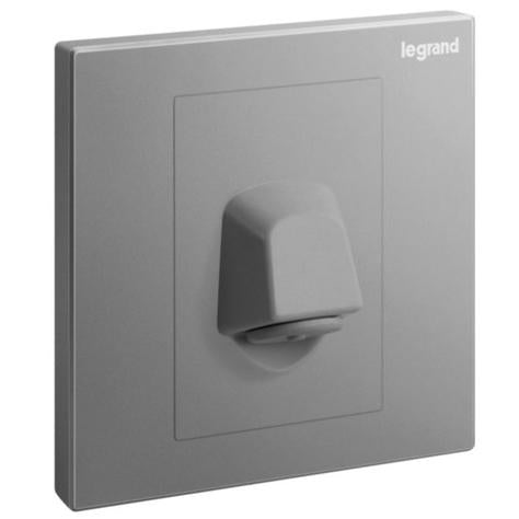 GALION - 1 GANG CABLE OUTLET - 20A - DARK SILVER
