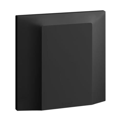 GALION - 1 GANG CABLE OUTLET - 45A - MATT BLACK