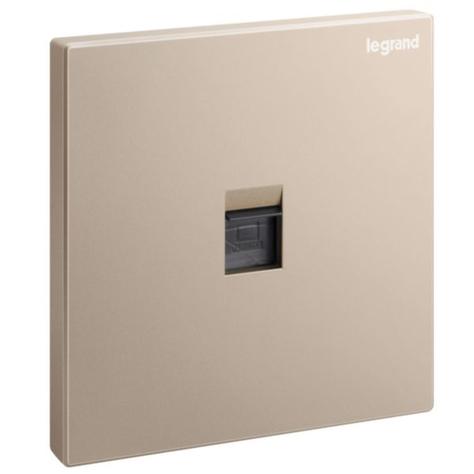 GALION - 1 GANG SINGLE RJ 45 CATEGORY 6 UTP SOCKET OUTLET - ROSE GOLD