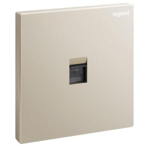 GALION - 1 GANG SINGLE RJ 45 CATEGORY 6 UTP SOCKET OUTLET - CHAMPAGNE