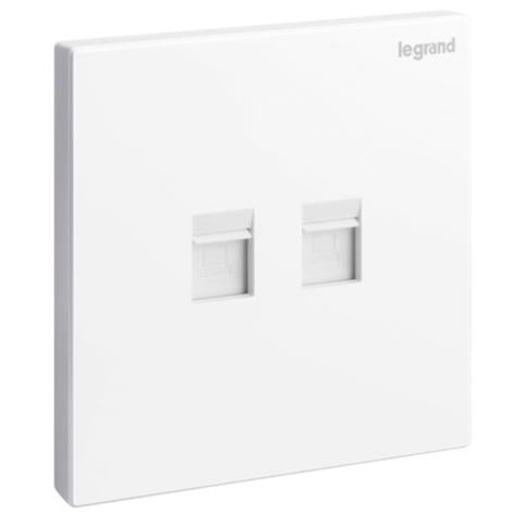 GALION - 1 GANG DOUBLE RJ 45 CATEGORY 6 UTP SOCKET OUTLET - WHITE