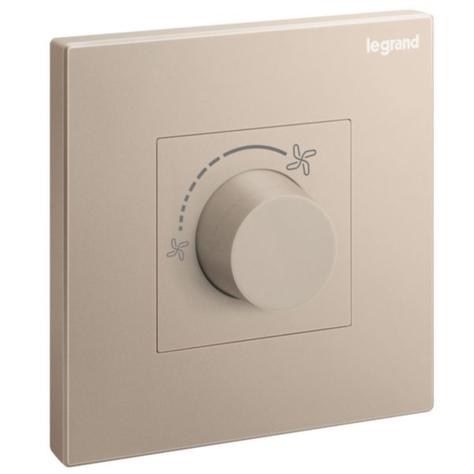 GALION - 1 GANG 400VA STEPLESS FAN CONTROLLER - 230 VOLTS -ROSE GOLD