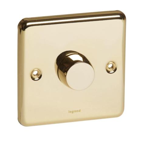 SYNERGY AUTHENTIC - UNIVERSAL ROTARY DIMMER (LED & HALOGEN) - 300W - GLOSSY GOLD