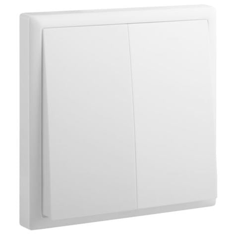 ELOE - 2 GANG 2WAY SWITCH - WHITE