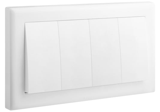 ELOE - 2X2 GANG 2WAY SWITCH - WHITE
