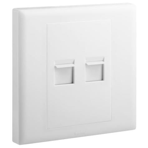 ELOE - 1 GANG ADAPTOR 2 X KEYSTONE - WHITE