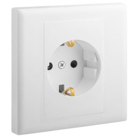 ELOE - 1 GANG SCHUKO (GERMAN) 16 A SOCKET - WHITE