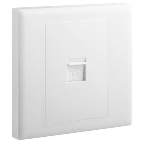 ELOE - 1 GANG RJ11 SOCKET - WHITE