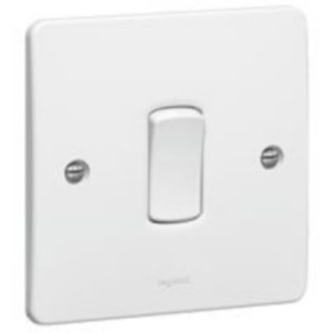 SYNERGY - SINGLE POLE SWITCH - 1 GANG - 2 WAY - 10 AX 250 V~ - WHITE