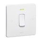 SYNERGY - SINGLE POLE SWITCH - 1 GANG - INTERMEDIATE - 10 AX 250 V~ - WHITE