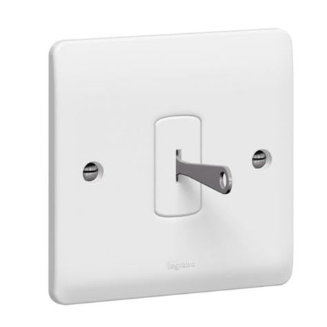 SYNERGY - SINGLE POLE KEY SWITCH - 1 GANG - 2 WAY - 10 AX 250 V~ - WHITE