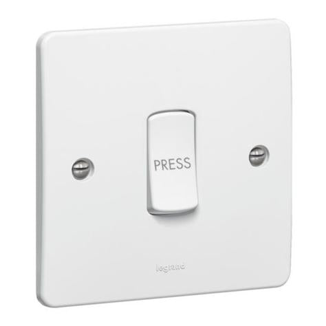 SYNERGY - PUSH SWITCH - 1 GANG - 2 WAY ''PRESS'' - 10 AX 250 V~ - WHITE