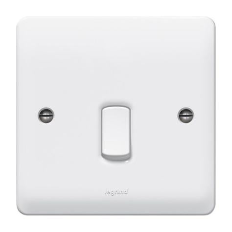 SYNERGY - DOUBLE POLE SWITCH - DOUBLE POLE + INDICATOR - 20 A 250 V~ - WHITE