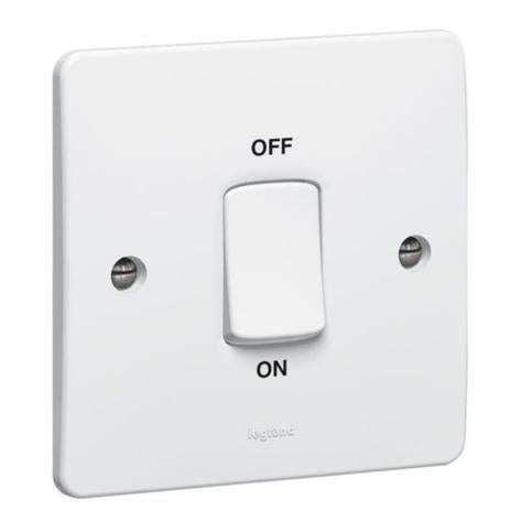 SYNERGY - DOUBLE POLE SWITCH - DOUBLE POLE - 45 A 250 V~ - 86X86 MM - WHITE