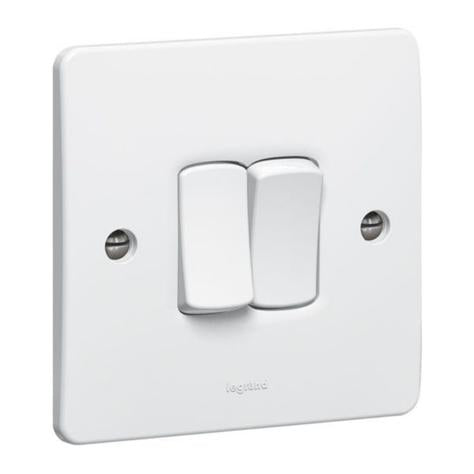 SYNERGY - SINGLE POLE SWITCH - 2 GANG - 1 WAY 20 AX 250 V~ - WHITE