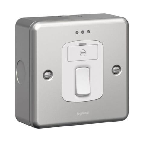 SYNERGY - FUSED CONNECTION UNIT - DOUBLE POLE SWITCHED + LED - METALCLAD