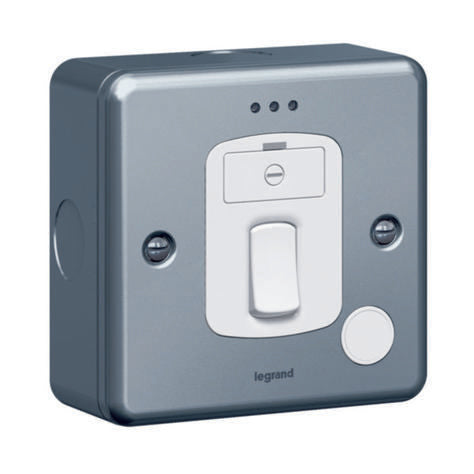 SYNERGY - FUSED CONNECTION UNIT - DOUBLE POLE SWITCHED + CORD OUTLET + LED - METALCLAD