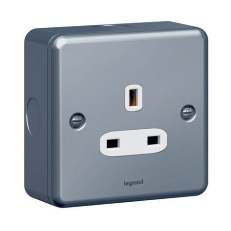 SYNERGY - SOCKET OUTLET - 1 GANG UNSWITCHED - 13 A 250 V~ - METALCLAD