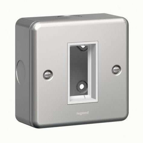 SYNERGY - CARRIER PLATE - FOR 1 MOSAIC MODULE - 1 GANG - METALCLAD