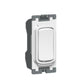 SYNERGY - SWITCH GRID MODULE - 2 WAY RETRACTIVE CENTRE OFF - 20AX - 250V~