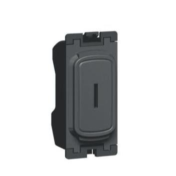 SYNERGY - DOUBLE POLE KEY SWITCH GRID MODULE - 20 AX - 250 V~