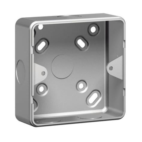 SYNERGY - SURFACE MOUNTING BOX - 1 GANG - 43 MM DEEP - WITH KNOCKOUT - METAL