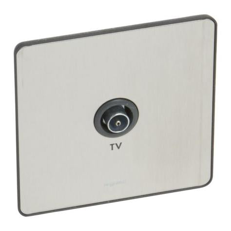 SYNERGY SLEEK - SINGLE MALE TV SOCKET