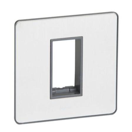 SYNERGY SLEEK - 1 GANG FRONT PLATE FOR ARTEOR 1 MODULE MECHANISM