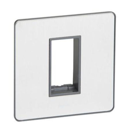 SYNERGY SLEEK - 1 GANG FRONT PLATE FOR ARTEOR 1 MODULE MECHANISM