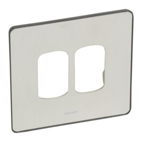 SYNERGY SLEEK DESIGN - FRONT PLATE - 2 GRID MOD - 1 GANG